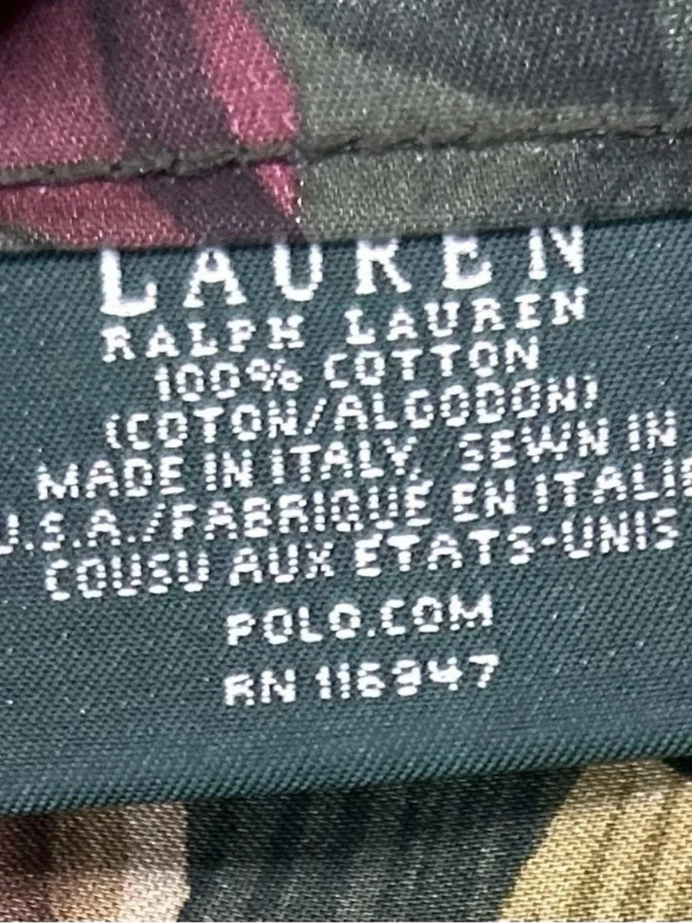 Vintage Lauren Ralph Lauren Edgefield Floral Twin Flat Sheet Cotton Green Gold